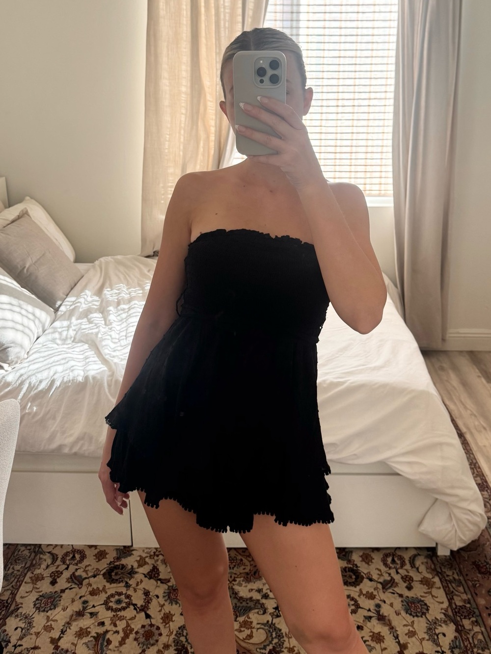 Isabelle’s Cabinet Black Strapless Romper